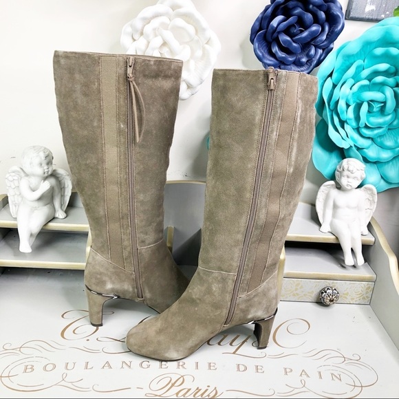 REBEL Jenny Taupe suede tall boot - Picture 9 of 12